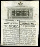 PEST 1836. (!!) Danninger J.G. " Bronsz és Packfong Alezüst Készítmények" Fametszetes Számla - Ohne Zuordnung