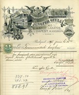 BUDAPEST 1895. Jungfer Gyula VIII. Berzsenyi Utca, Fejléces,céges Számla - Ohne Zuordnung
