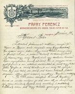 NAGYSZALONTA 1913. Pápay Ferenc, BőrKereskedés Fejléces,céges Levél - Ohne Zuordnung