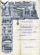 BUDAPEST 1911. Tóth Imre és Társa Épületbádogos, Fejléces Céges Számla - Used Stamps