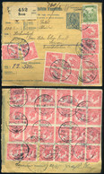 MOSON 1918. Csomagszállító 35db Bélyeggel Sopronba Küldve - Used Stamps