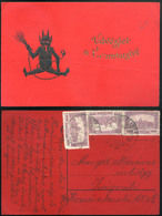 KRAMPUSZ 1924. Régi Képeslap  /  Vintage Pic. P.card - Used Stamps