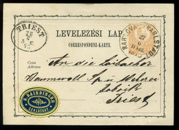 KARLOVAC 1873. Díjjegyes Levlap, Szép Bélyegzéssel, Céges Levélzáróval Triestbe Küldve  /  Stationery P.card Nice Pmk Co - Used Stamps