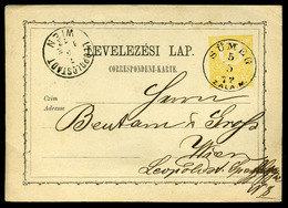 SÜMEG 1872. . Díjjegyes Levlap, Szép Bélyegzéssel  /  Stationery P.card Nice Pmk - Gebruikt