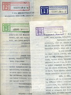 1941. 4db Teljes Dokumentum Iratmásolat Különféle  Illeték Díjjeggyel , Ritka Tétel!  /  1941 4 Complete Documents Copy  - Covers & Documents