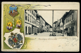 SZLOVÉNIA 1902. Gottschee Litho Képeslap  /  SLOVENIA Litho Vintage Pic. P.card - Slovenia