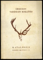 Országos Vadászati Kiállítás Katalógusa 1960. (trófeák)  54l - Ohne Zuordnung