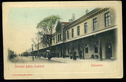 BÉKÉSCSABA 1910.  Pályaudvar, Régi Képeslap  /  Train Station Vintage Pic. P.card - Ungheria