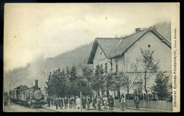 GYIMESKÖZÉPLOK 1913. Állomás,  Régi Képeslap  /  Station Vintage Pic. P.card - Hongarije