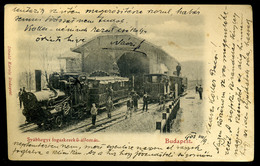 SVÁBHEGY 1902. Fogaskerekű állomás, Régi Képeslap   /  Rack Rail Station Vintage Pic. P.card - Hongarije