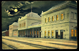 PÁPA Állomás,  Régi Képeslap  /   Station Vintage Pic. P.card - Ungheria