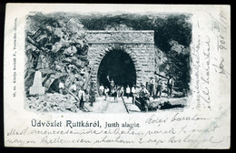 RUTTKA 1901. Vasút, állomás, Régi Képeslap  /  Train , Station Vintage Pic. P.card - Hungary