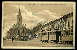 SÁTORALJAÚJHELY Villamos, Régi Képeslap  /  Tram Vintage Pic. P.card - Ungarn