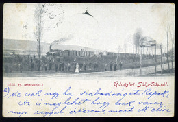 SÜLYSÁP 1901. Vasút, Állomás Régi Képeslap  /  Rail, Station Vintage Pic. P.card - Hongrie
