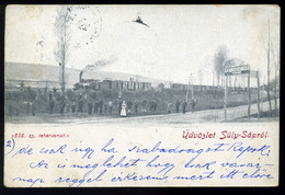 SÜLYSÁP 1901. Vasút, Állomás Régi Képeslap  /  Rail, Station Vintage Pic. P.card - Hongarije