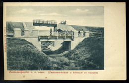 SZATMÁR - ENDRŐDI Vasúti Híd, Ritka Divald Képeslap  /  Rail Bridge Vintage Pic. P.card - Gebruikt