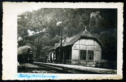 ZICHYBARLANG 1940.   Vasútállomás, Régi Képeslap  /  Train Station Vintage Pic. P.card - Used Stamps