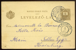 NAGYMIHÁLY 1897. Millenniumi 2Kr Díjjegyes Lap Szép Bélyegzéssel   /  1897 Millennial 2 Kr Stationery Card Nice Pmk - Gebruikt