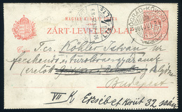 NÓGRÁDKÖVESD 1904. Zárt Díjjegyes Levlap Szép Bélyegzéssel  /  Sealed Stationery P.card Nice Pmk - Used Stamps