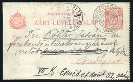 NÓGRÁDKÖVESD 1904. Zárt Díjjegyes Levlap Szép Bélyegzéssel  /  Sealed Stationery P.card Nice Pmk - Usado