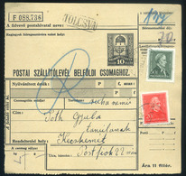 TOLCSVA 1933.   Csomagszállító Arcképek Bérmentesítéssel Kecskemétre - Cartas & Documentos
