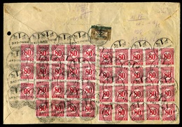 ELŐSSZÁLLÁS 1936. Csendőr Parancsnokság, üzleti Válaszlevél, Rendkívül Magas 31P28f-es, 39 Bélyeges Portózással! Kiállít - Postage Due