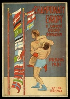 SPORT Birkózás, 1931. Prága, Európa Bajnokság, Dekoratív Cseh Nyelvű 136 Oldalas Kiadvány - Langues Slaves