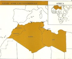2918 " LOTTO DI 4 CARTE -SUDDIVIONE DELL'AFRICA IN ZONE " ORIGINALI - Non Classés