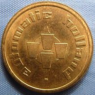 KB026-6a - AUTOMATIC HOLLAND 0 O'clock  - Dordrecht - B 22.0mm - Koffie Machine Penning - Coffee Machine Token - Professionals/Firms