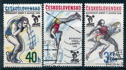 Y85 Czechoslovakia 1978 3437-3439 European Championships In Athletics. Sport - Atletiek