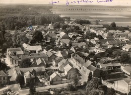 51. CPSM. BAZANCOURT. Vue Panoramique Aérienne. - Bazancourt