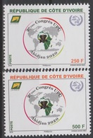 Côte D'Ivoire Ivory Coast 2018 27ème Congrès UPU Union Postale Universelle Map Abidjan 2020 Elephant Elefant 2 Val. - Post
