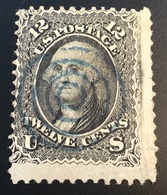 USA 1861 12c GRILLE EN RELIEF Oblit, Yvert 23a (US Scott 97? Used With Grill / État-Unis D‘ Amerique - Gebraucht