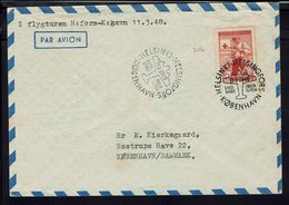 Finlande - Enveloppe Vol Helsinki Kobenhavn - Timbre Croix Rouge N° 307 - Cachets 11-3-1948 - B/TB - - Lettres & Documents