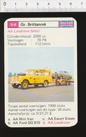 Voiture Automobile AA  Landrover Safari IM126/41 - Unclassified