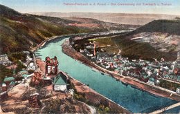 CPA, Traben-Trarbach An Der Mosel Die Grevenburg Mit Trarbach U. Traben - Traben-Trarbach