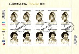 South Africa - 2019 Albertina Sisulu Sheet (o) - Used Stamps