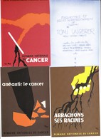 Tomi Ungerer , Set De 3 Cartes , Rare , Semaine National Du Cancer - Ungerer