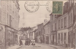 TOURNAN    77   SEINE ET MARNE   CPA   LA RUE DE PROVINS - Autres & Non Classés