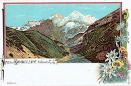 Cpa Suisse, Gruss Aus Kandersteg Très Belle Carte Illustrée. - Kandersteg