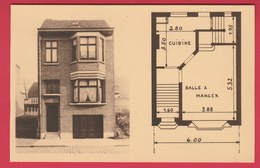 Forest - Réalisation De L'Architecte Jules Petit-Bois ... Maison Avec Plan  ( Voir Verso ) - Vorst - Forest