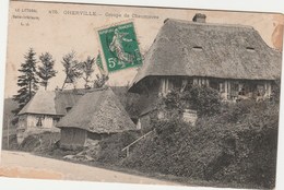 OHERVILLE      76   SEINE ET MARITIME CPA  GROUPE DE CHAUMIERE - Sonstige & Ohne Zuordnung