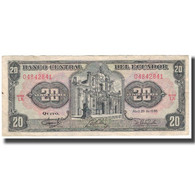 Billet, Équateur, 20 Sucres, 1986, 1986-04-29, KM:121Aa, TTB - Equateur