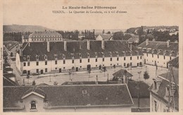 VESOUL   70   HAUTE SAONE       CPA  QUARTIER DE CAVALERIE A VOL D'OISEAU - Vesoul