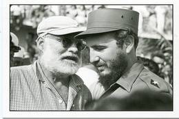 Lote PEP1300, Cuba, Entero Postal, Postcard, Stationery, 2013, Ediciones Aurelia, 31/36, Ernest Hemingway Y Fidel - Cartes-maximum