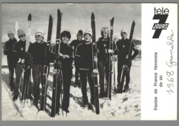 Télé 7 Jours - Equipe De France Féminine De Ski - 1968 - Sports D'hiver