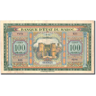 Billet, Maroc, 100 Francs, 1943-08-01, KM:20, TTB - Morocco