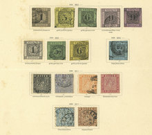 GERMANY: Collection On 3 Pages Of An Old Album, Almost Complete Including Scarce Stamps, Mixed Quality (from Some With D - Altri & Non Classificati