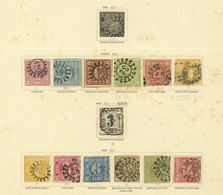 GERMANY: Collection On 21 Pages Of An Old Album, Almost Complete Including Scarce Stamps, Mixed Quality (from Some With  - Otros & Sin Clasificación