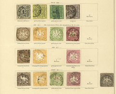GERMANY: Collection On 3 Pages Of An Old Album, Including Scarce Stamps, Mixed Quality (from Some With Defects To Others - Andere & Zonder Classificatie